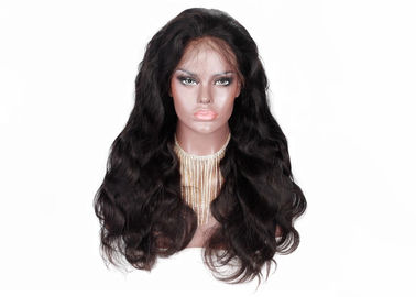 Cina Dark Brown Rambut Manusia Penuh Renda Wig, 100% Brasil Penuh Renda Wig Dengan Rambut Bayi pemasok