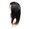 Natural Black Remy Long Lace Wig Depan Rambut Manusia 100% Diproses Perasaan Baik pemasok