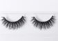 Natural Black Invisible Band Eyelashes, 3D Mink Eyelash Extensions Dengan Private Label pemasok
