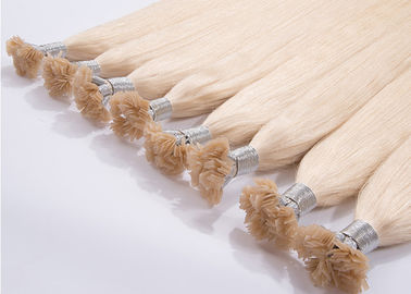 Cina Warna Emas 20 Inch Remy Hair Extensions Uap Diproses Dengan Kutikula Penuh pemasok