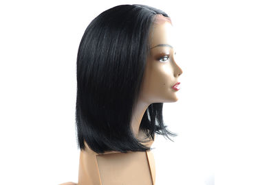 Monofilamen Human Lace Wig Depan 100% Virgin High Density Natural Lustre pemasok