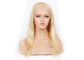 Eropa Remy Blonde Penuh Renda Wig Rambut Manusia 8A Grade Tanpa Knot Atau Kutu pemasok